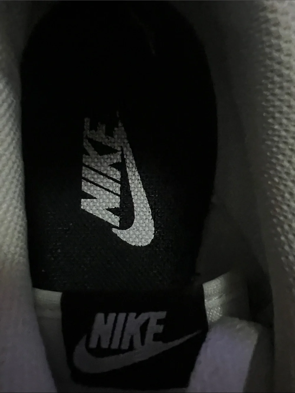 Nike Cortez Classic White Sneakers with Black Swoosh size 9